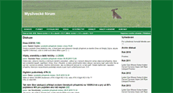 Desktop Screenshot of myslivecke-forum.cz