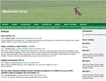 Tablet Screenshot of myslivecke-forum.cz